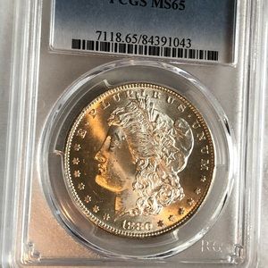 1880 San Francisco Morgan Silverdollar PGCS65